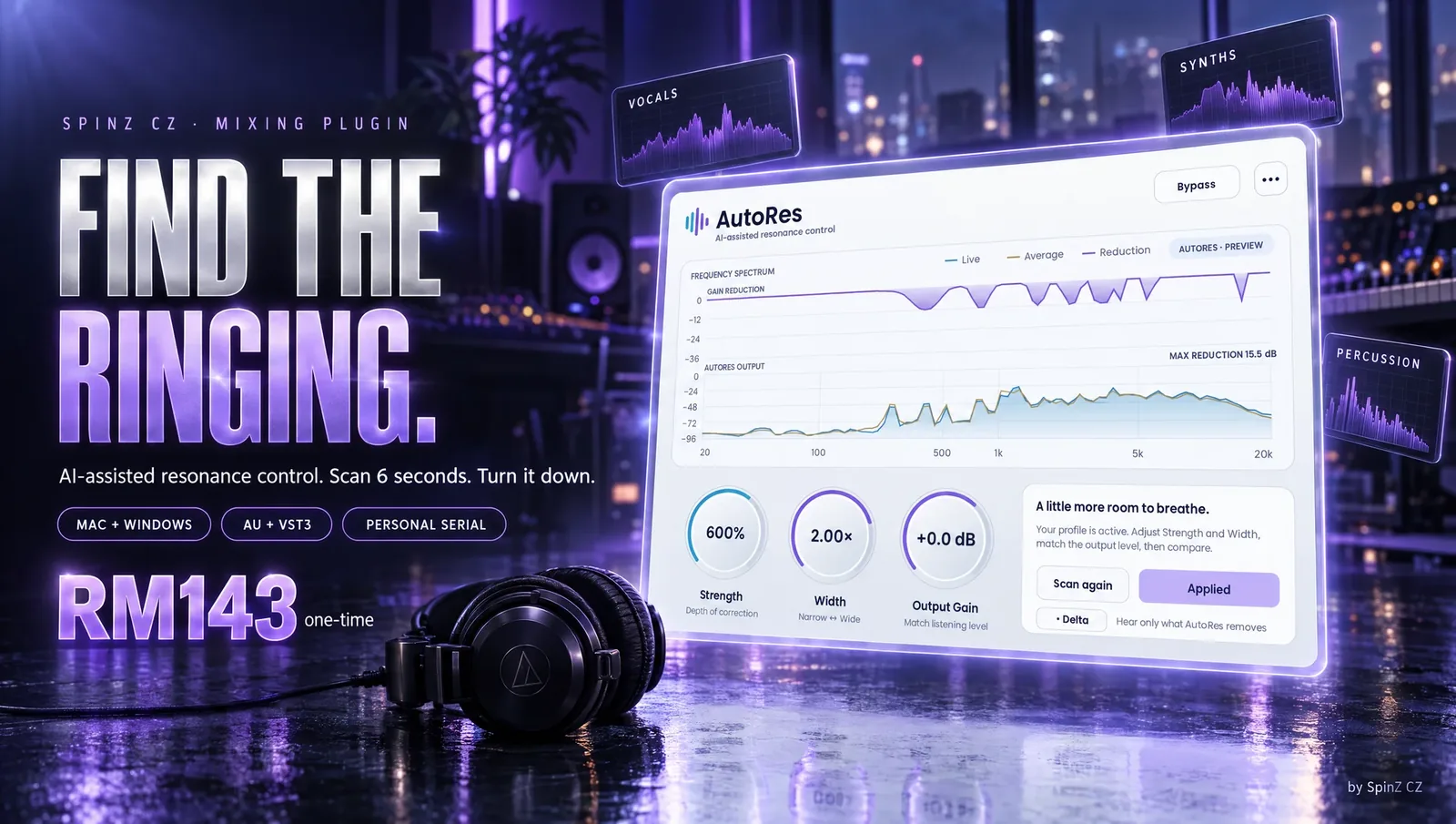 AutoRes, AI-assisted resonance control by SpinZ CZ