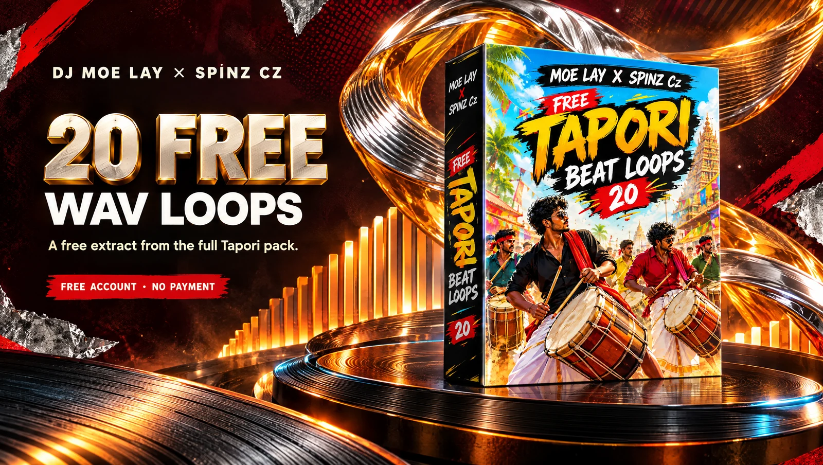 20 Free Tapori Beat Loops by DJ Moe Lay × SpinZ CZ