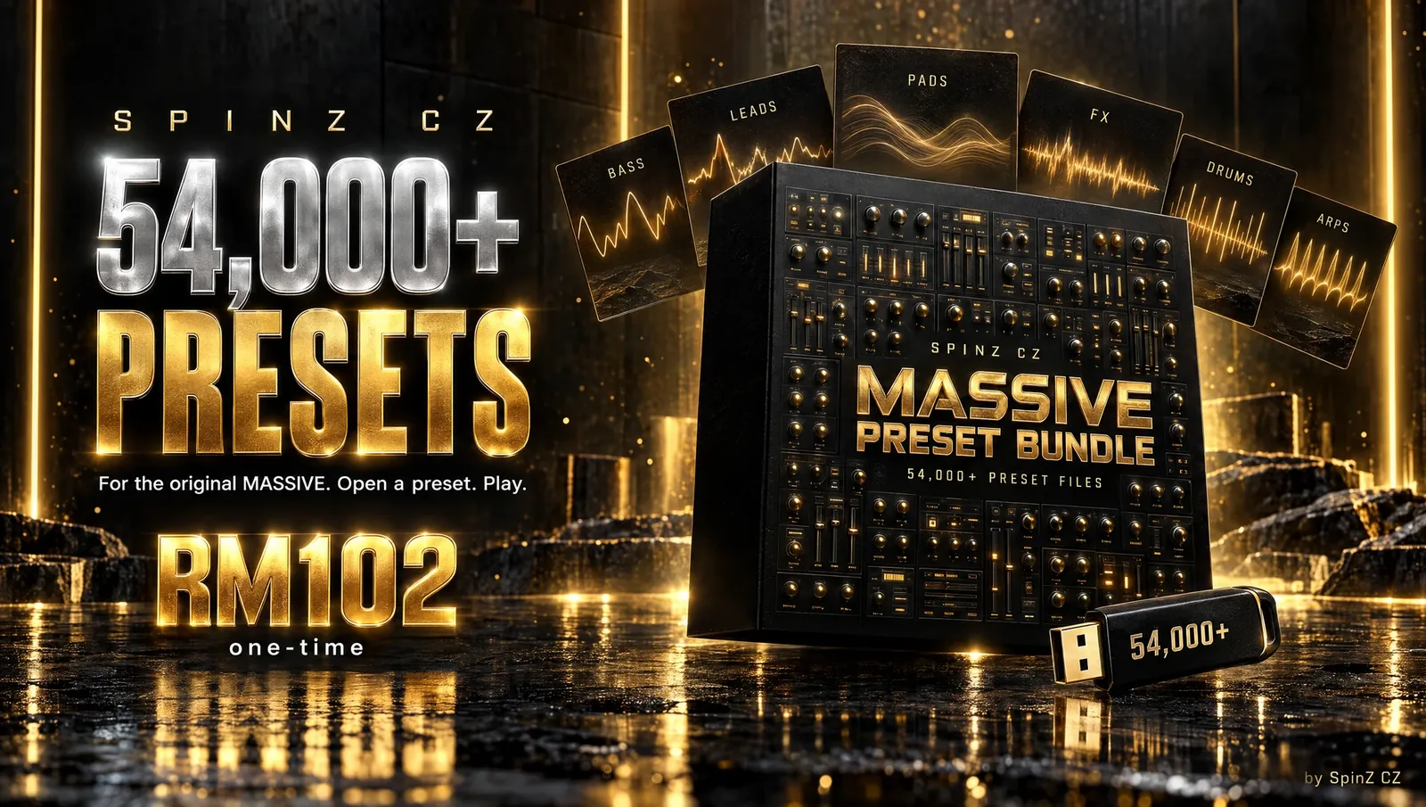 MASSIVE Preset Bundle, 54,000+ preset files for the original MASSIVE synthesizer