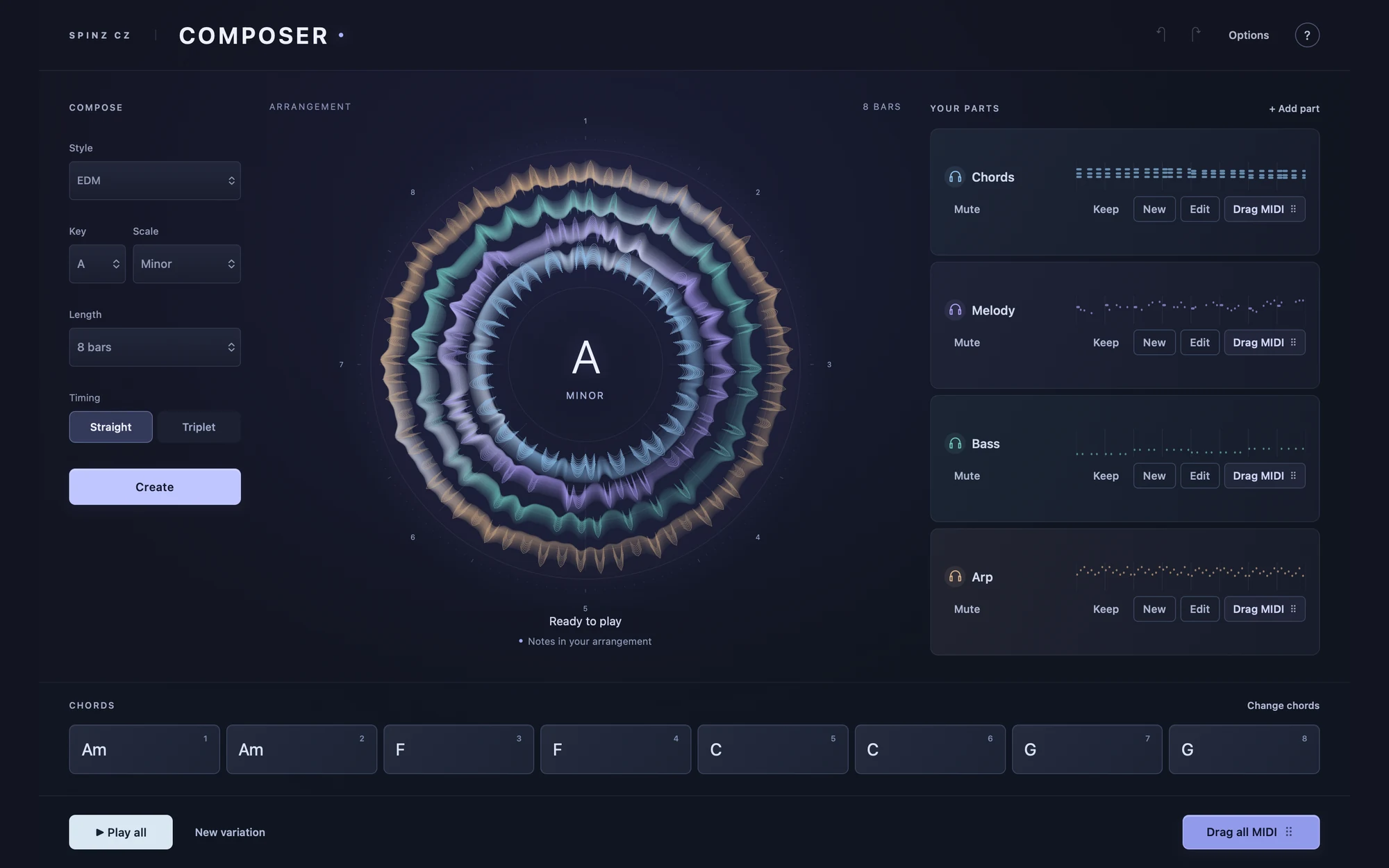Composer plug-in interface