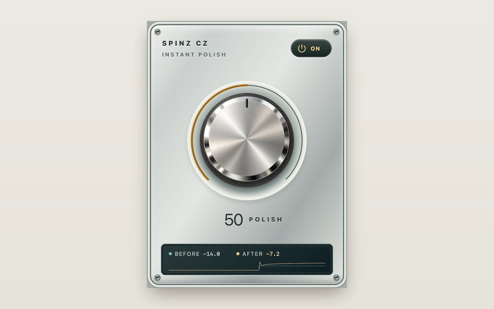 Instant Polish plug-in interface