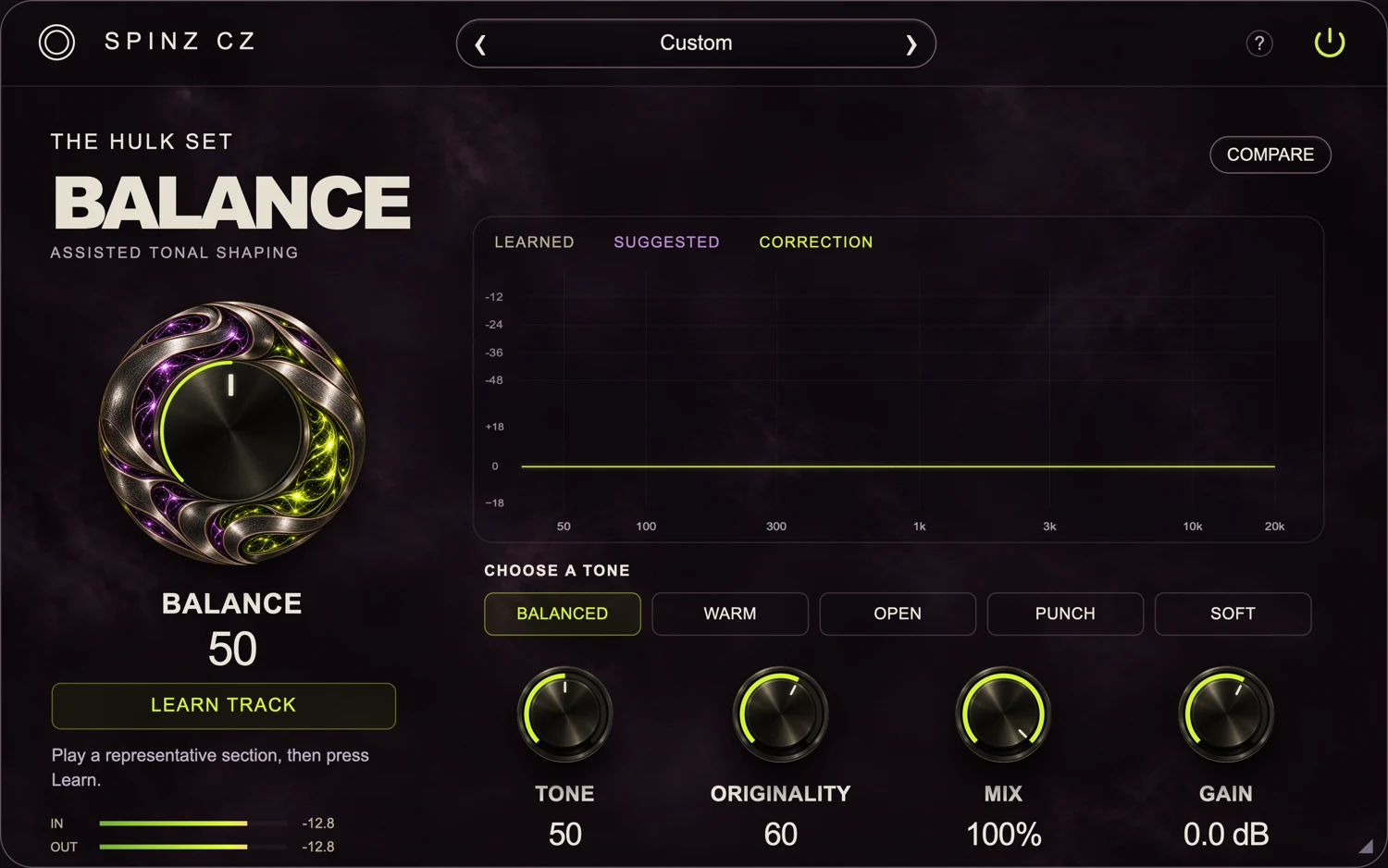 BALANCE — actual plug-in interface