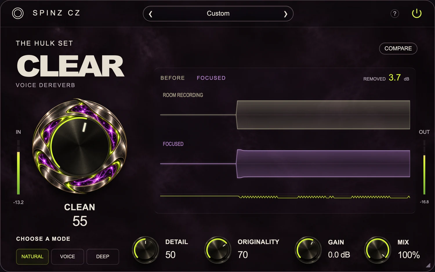 CLEAR — actual plug-in interface