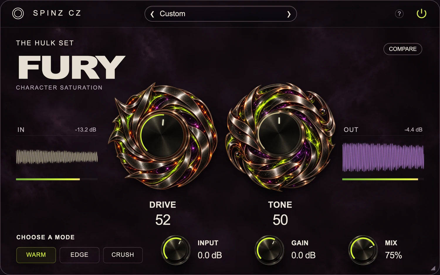 FURY — actual plug-in interface
