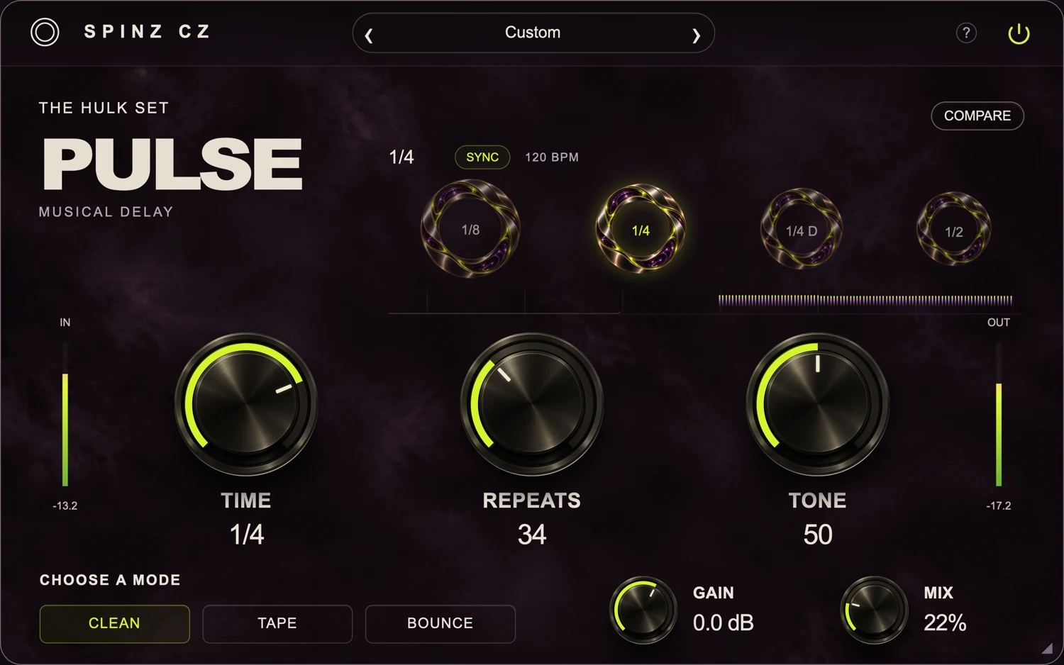 PULSE — actual plug-in interface